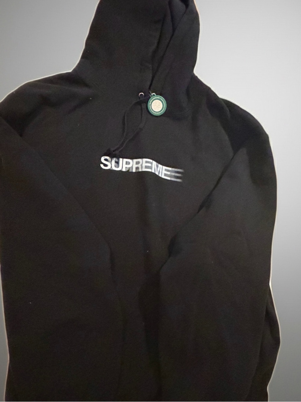 NWT Supreme Black hoodie with White Logo Print!! 🔥🩷